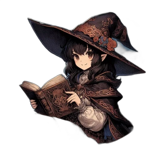 hat, staff, dragon, weapon transparent PNG cut-out