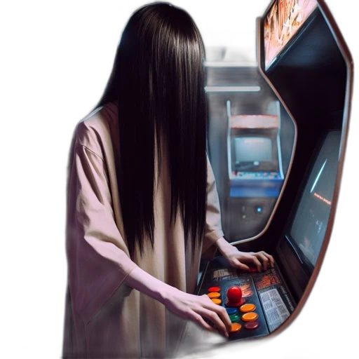 hair, robot, face, jacket transparent PNG cut-out