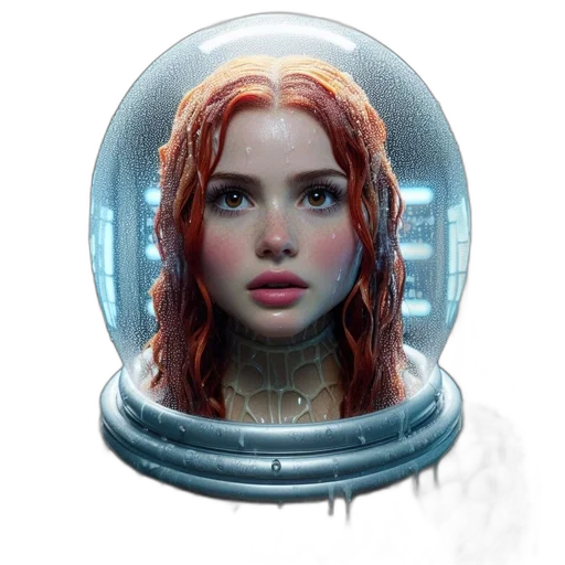 robot, face, creature, concept art transparent PNG cut-out