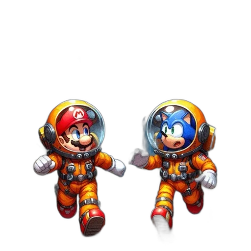 pixel art, concept art, 3d render, comic book art transparent PNG cut-out