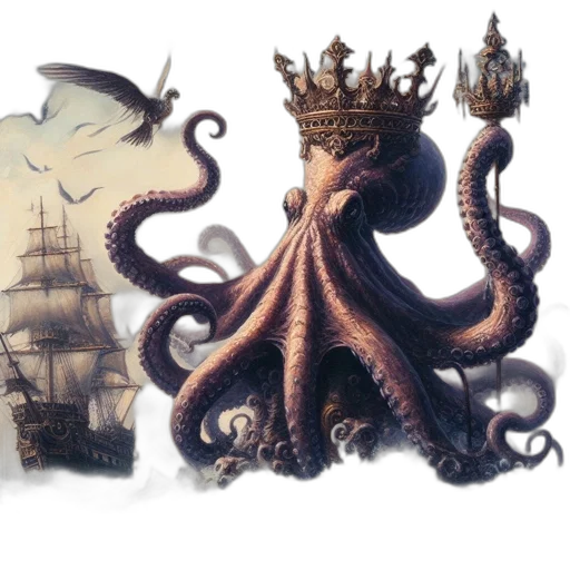 crown, creature, concept art, fantasy art transparent PNG cut-out