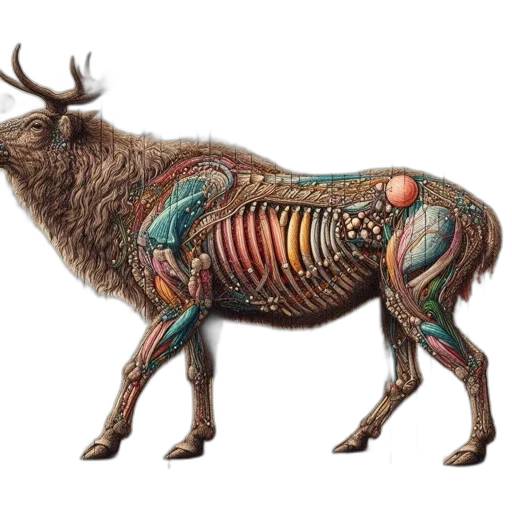 animal, creature, concept art, watercolor transparent PNG cut-out