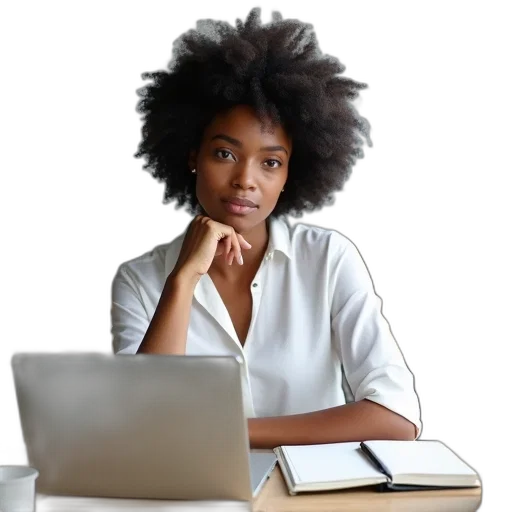 staff, hair, woman, large transparent PNG cut-out