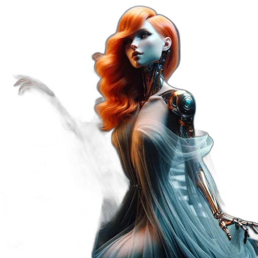dress, fantasy art, concept art, comic book art transparent PNG cut-out