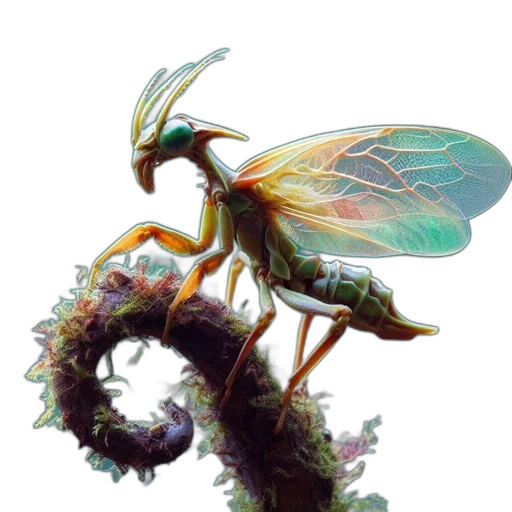 dragon, creature, animal, staff transparent PNG cut-out
