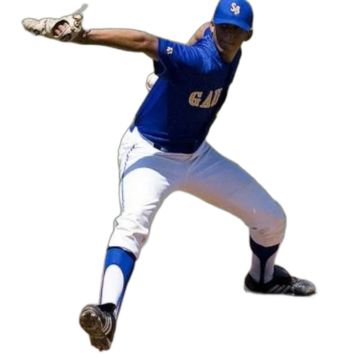 baseball, player, blue, uniform transparent PNG cut-out