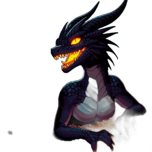 dragon, creature, mask, concept art transparent PNG cut-out