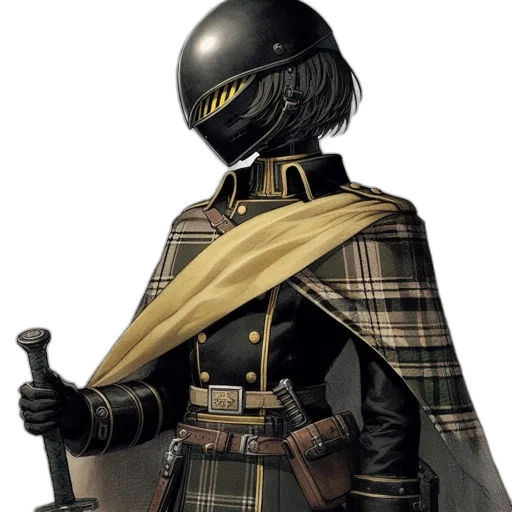 jacket, staff, robot, mask transparent PNG cut-out