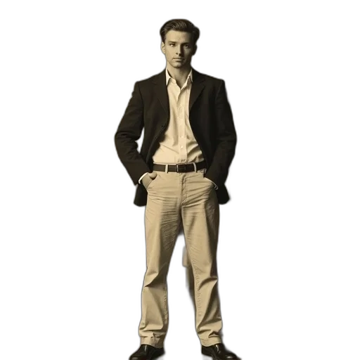 jacket, staff, animal, shoes transparent PNG cut-out