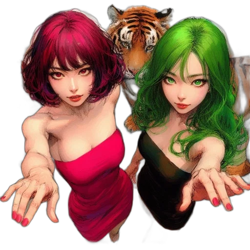 fantasy art, concept art, comic book art, photorealistic transparent PNG cut-out