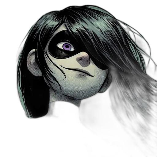 mask, face, creature, hair transparent PNG cut-out