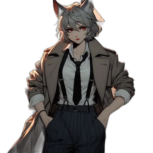 staff, jacket, animal, mask transparent PNG cut-out