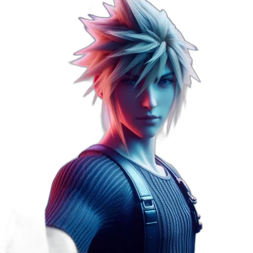 hair, dragon, 3d render, concept art transparent PNG cut-out