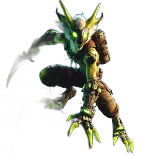dragon, creature, staff, weapon transparent PNG cut-out