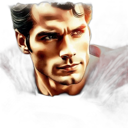 face, comic book art, photorealistic, fantasy art transparent PNG cut-out
