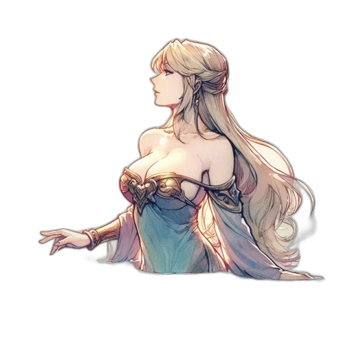 dress, crown, sword, weapon transparent PNG cut-out