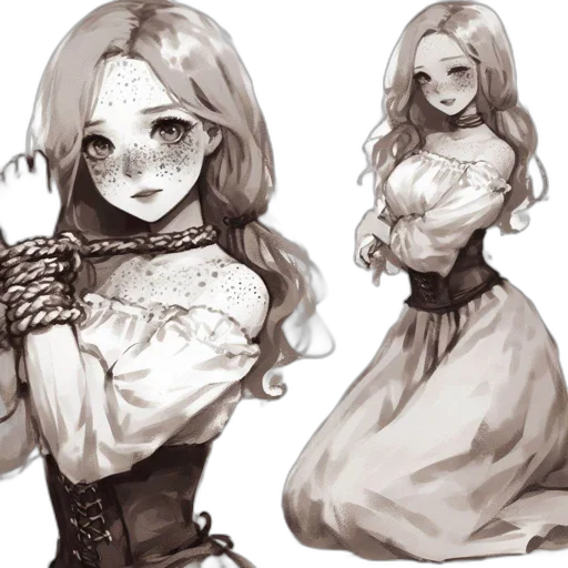 dress, fantasy art, concept art, anime transparent PNG cut-out
