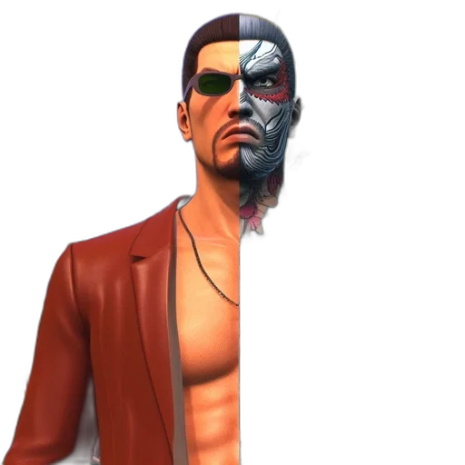mask, jacket, face, robot transparent PNG cut-out