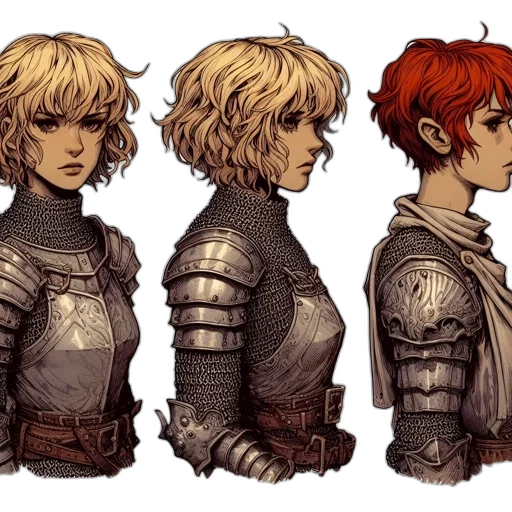 concept art, fantasy art, comic book art, pixel art transparent PNG cut-out