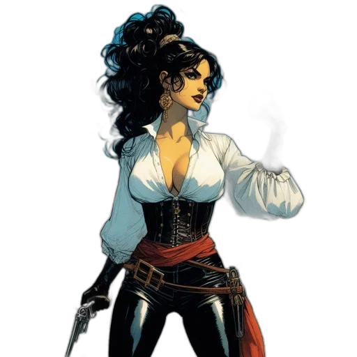 comic book art, concept art, fantasy art, cartoon transparent PNG cut-out