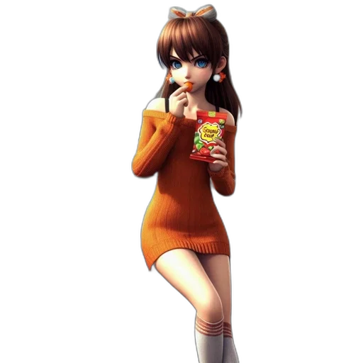dress, food, staff, robot transparent PNG cut-out
