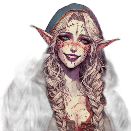 face, creature, fantasy art, concept art transparent PNG cut-out