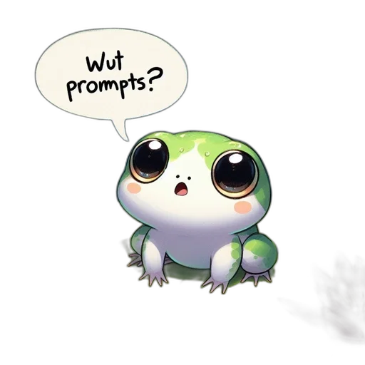 creature, concept art, frog, sits transparent PNG cut-out