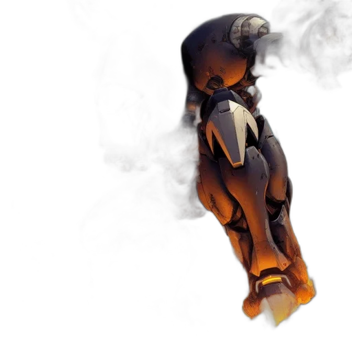 robot, dragon, mask, weapon transparent PNG cut-out