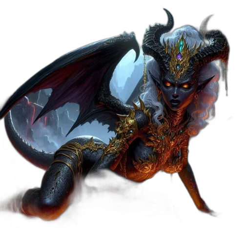 dragon, creature, animal, staff transparent PNG cut-out
