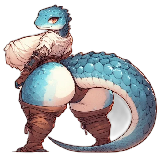 dragon, staff, creature, animal transparent PNG cut-out
