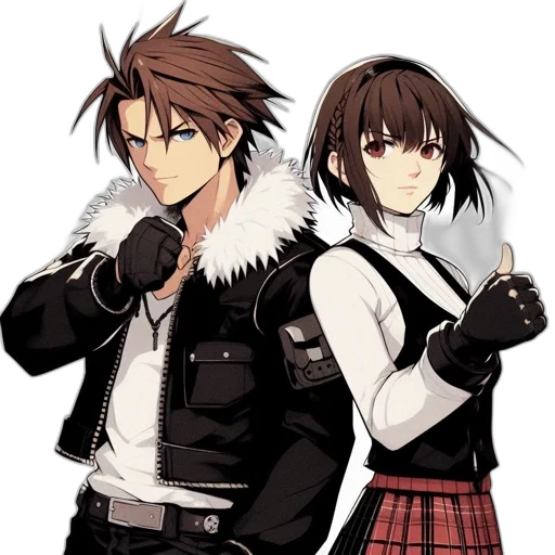 jacket, concept art, anime, pixel art transparent PNG cut-out