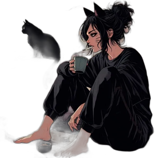 fantasy art, concept art, watercolor, pixel art transparent PNG cut-out