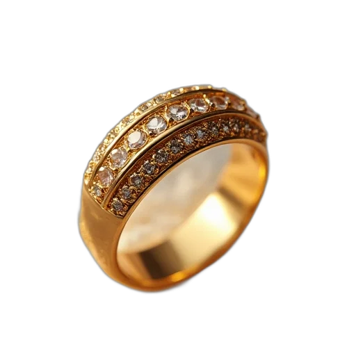 jewelry, crown, 3d render, golden transparent PNG cut-out