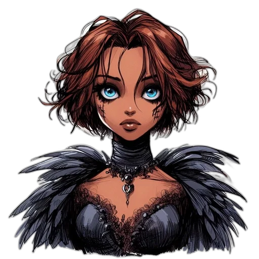 crown, hair, fantasy art, concept art transparent PNG cut-out