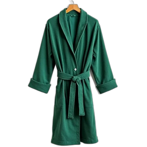 jacket, dress, green, bathrobe transparent PNG cut-out