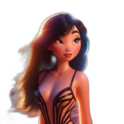 dress, hair, cartoon, fantasy art transparent PNG cut-out