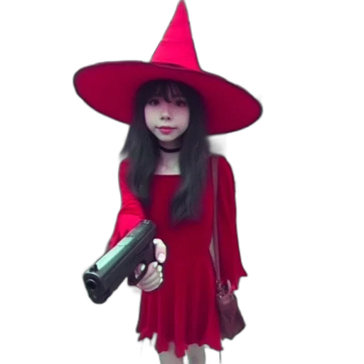 hat, weapon, staff, dress transparent PNG cut-out