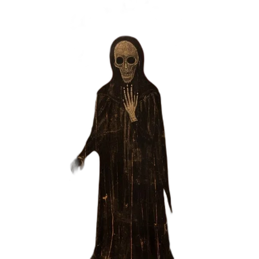 mask, dress, creature, staff transparent PNG cut-out