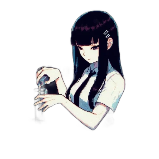 bottle, robot, hair, dress transparent PNG cut-out