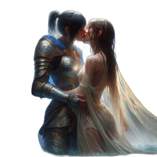 sword, robot, fantasy art, concept art transparent PNG cut-out
