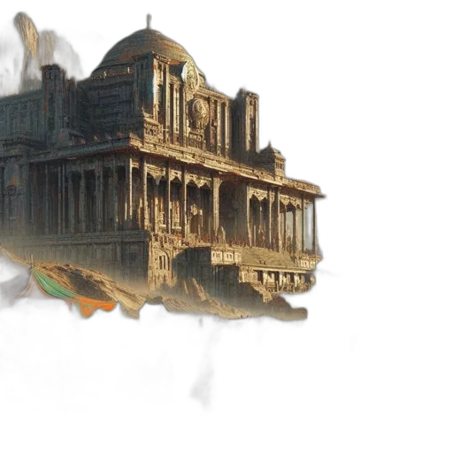 concept art, 3d render, watercolor, vast transparent PNG cut-out