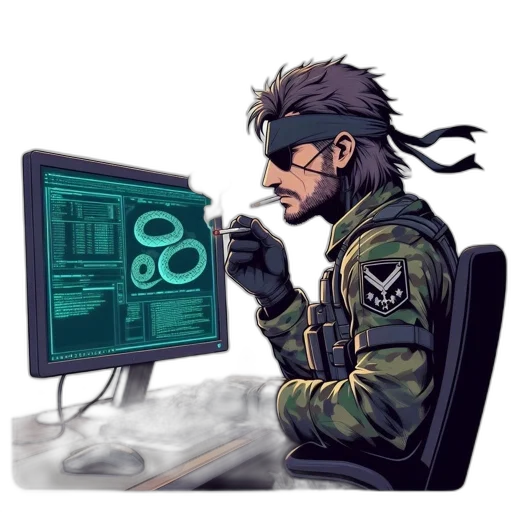 jacket, weapon, cyberpunk, pixel art transparent PNG cut-out