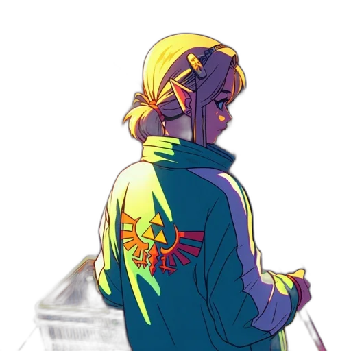 jacket, robot, crown, creature transparent PNG cut-out
