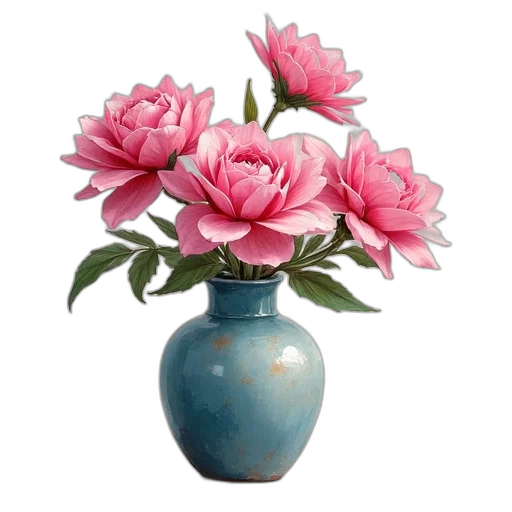 flower, crown, photorealistic, oil painting transparent PNG cut-out