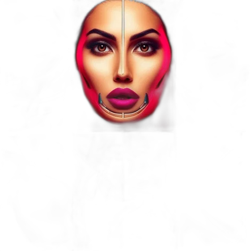 mask, face, jewelry, photorealistic transparent PNG cut-out