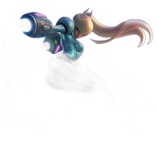 hair, staff, dragon, creature transparent PNG cut-out