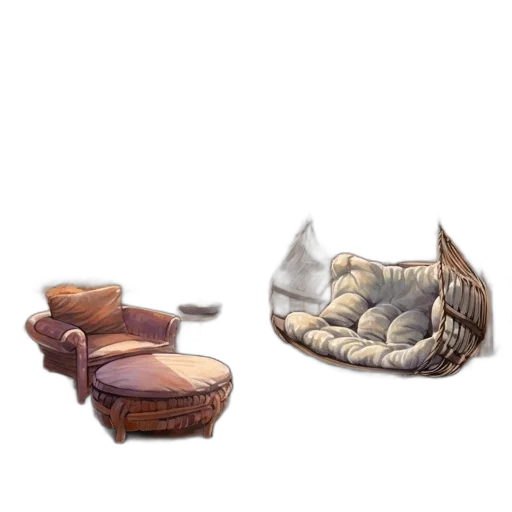 furniture, shoes, hat, crown transparent PNG cut-out