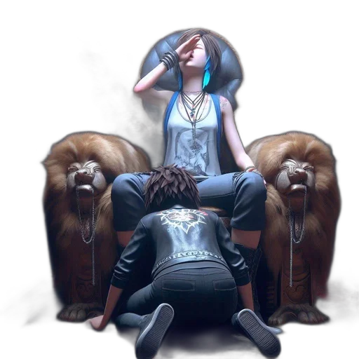 furniture, jacket, concept art, cyberpunk transparent PNG cut-out