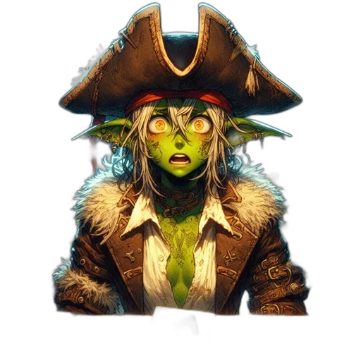 jacket, hat, staff, face transparent PNG cut-out