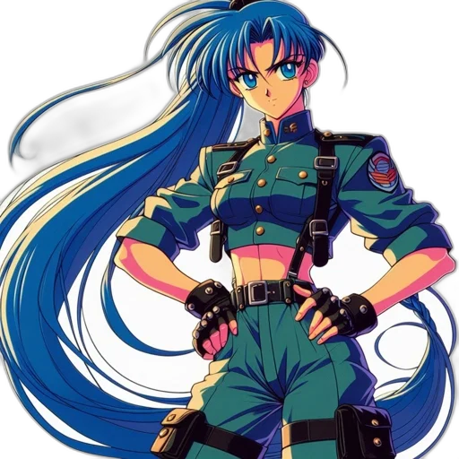 weapon, anime, vaporwave, concept art transparent PNG cut-out